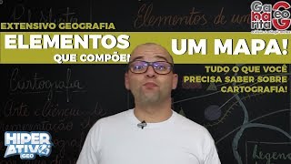 Geografia pro Enem  Cartografia Elementos de um Mapa [upl. by Moriah]