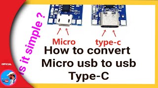 How to convert micro usb to usb Typec [upl. by Tiphani]