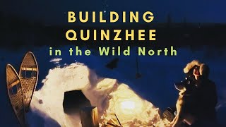 Survival Snow Shelter Building a quinzhee in Canadas Far North [upl. by Shurwood456]