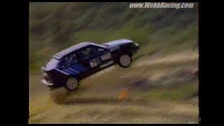 The Jump  Mazda 323 GTX Rally Car Flies Through the Air [upl. by Agee]