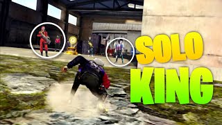 AFTER LONG TIME SOLO KING IS BACK IN FREE FIRE  RJ ROCK [upl. by Gosnell]