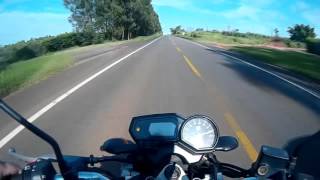 Yamaha Fazer 250cc a verdade moto no hora de ultrapassar na estrada com TOP SPEED [upl. by Anirual81]