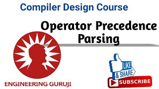 Operator Precedence Parsing [upl. by Darrey19]