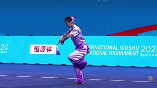 Wang Yawen CHN 🥇 Jianshu  2024 International Wushu Invitational Tournament [upl. by Kanor]