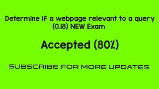 Determine if a webpage relevant to a query 018 NEW EXAM Accept 80 By Toloka Earnings [upl. by Dalia]