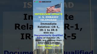 IR 1 CR 1 US Immigrant Visa Interview by US Embassy  ISL  Pakistan shorts usimmigrationshorts [upl. by Ira87]