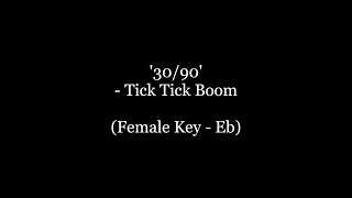 3090  Tick Tick Boom  Female Key  Eb [upl. by Yeznil]