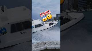 OMG Extrem weather Boat action 👉SUBSCRIBE US🔔🚤 maldives extremeweather shorts [upl. by Ecirtnas]