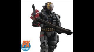 Halo Reach REEDIT EMILEA239 Noble Four 112 Scale Action Figure  Previews Exclusive [upl. by Anilorak904]