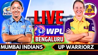 Mumbai Indians Women vs UP Warriorz Live  WPL Live Commentary  MI W vs UPW W Live Match [upl. by Nohtan]