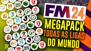 COMO TER TODAS AS LIGAS DO MUNDO no seu Football Manager 2024  Tutorial Completo [upl. by Kohler]