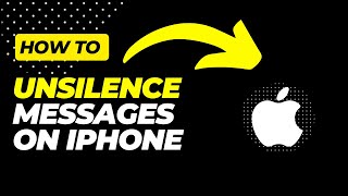 How to unsilence messages on iphone Quick amp Easy [upl. by Letnuahs]