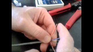 Easy way to make a CAT6 patch ethernet network cable [upl. by Nirrat]