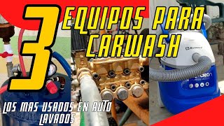 😱¡¡CONOCE AQUÍ 3 EQUIPOS para CARWASH💎 [upl. by Naesar725]