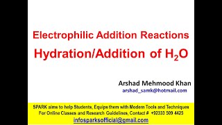 hydration of alkenes  reactions of alkenes [upl. by Irahcaz907]