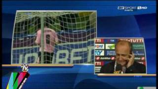 PALERMO MILAN 31  intervista DELIO ROSSI  SKY HD  24042010 [upl. by Bedell]