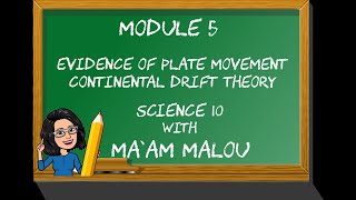 Module 5 Part 1  Evidence of Plate Movement Continental Drift Theory [upl. by Anivlis629]