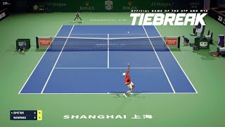 TIEBREAK  Stan Wawrinka Vs Grigor Dimitrov I Shanghai Masters I Expert Difficulty PS5 [upl. by Octavla]