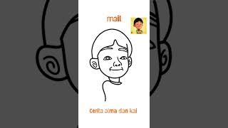 how to draw and coloring mail from Upin Ipin cartoon  timelapse  Ismail [upl. by Matthaeus218]