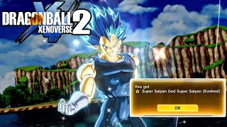 How to get Super Saiyan God Super Saiyan Evolved transformation in DRAGON BALL XENOVERSE 2 [upl. by Scibert969]