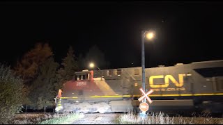 CN 453 avec CN 2884 a ChambordQc 25 octobre 2024 [upl. by Alyakcim]