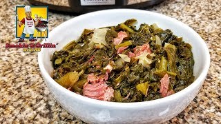 Southern Collard Greens  Crock Pot Recipe [upl. by Ammann342]