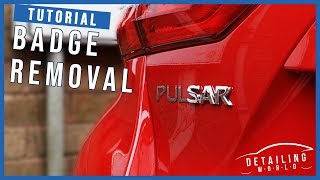 How To Debadge Your Car Remove Emblems [upl. by Acisey464]