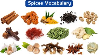 English Vocabulary  Learn Spices Vocabulary in English With Pictures [upl. by Leirud]