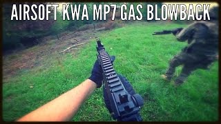 Airsoft POV Outdoor KWA MP7 KWA ATP Gas Blowback Only [upl. by Refannej]