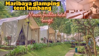 Maribaya glamping tent lembang  camping mewah fasilitas hotel banget  lengkap kawasan wisata nya [upl. by Enia]