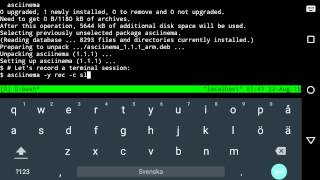 Termux Using asciinema to record and share a terminal [upl. by Lawton509]
