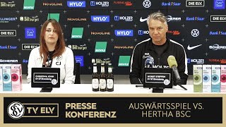 TVELV  Pressekonferenz  Hertha BSC vs SV Elversberg  290924 [upl. by Duthie]