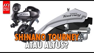 Perbandingan Groupset Kelas Bawah Shimano Tourney vs Altus [upl. by Zeeba]