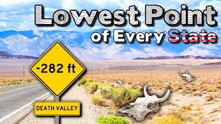 What Is The LOWEST Point of Every US State [upl. by Marentic]