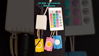 12V RGB Led controller with with remote💠💡12V RGB Led controller with cob led conection [upl. by Llerrej529]