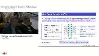 Yousef Saad The linear algebra of Large Language Models [upl. by Dotti]