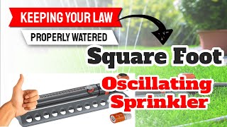 GARDENA Oscillating Sprinkler  1979 Aquazoom 3900Square Foot [upl. by Eeslehc]