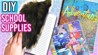 DIY School Supplies for Back To School 6 DIY Notebooks [upl. by Apilef589]