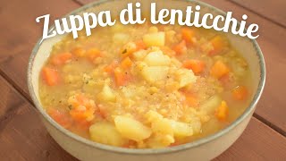 Zuppa di lenticchie rosse  ricetta facile e veloce  piatto caldo e confortevole [upl. by Malvina859]