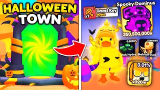 I Unlocked NEW HALLOWEEN World with GAME BREAKING ITEMS in Arm Wrestling Simulator Roblox [upl. by Tiebout368]