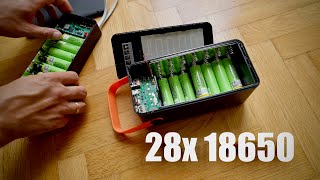 DIY 28x 18650 Power Bank Shell [upl. by Notsuh]