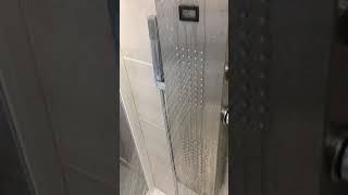 Présentation de la colonne de douche façon inox  thermostatique  jet cascade  AZZURO [upl. by Behl]