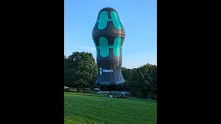 Wera Schraubendreher Heißluftballon startet im Kurpark Nümbrecht 05082024 [upl. by Yerxa]