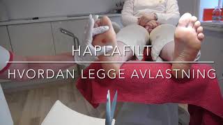 Haplafilt  hvordan legge avslatning under foten [upl. by Salema]