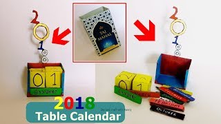 How to Make 2018 Table Calendar [upl. by Larner]