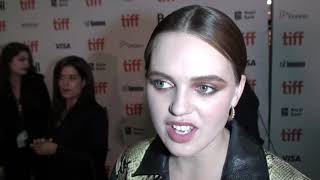 ASSASSINATION NATION Odessa Young Midnight Madness Premiere Interview [upl. by Adlitam]