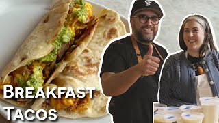 Perfect Breakfast Tacos with Claire Saffitz  Dessert Person [upl. by Ennailuj]