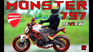 DUCATI MONSTER 797🔥  DUCATIS POCKET ROCKET 🚀 • RIDE REVIEW [upl. by Adnat]