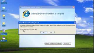 Upgrade Internet Explorer 6 to IE 8 on a Windows XP SP3 [upl. by Feinberg]