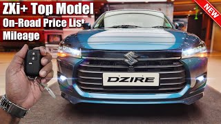 2025 Maruti Dzire ZXi Top Model On Road Price List Mileage Features [upl. by Herbst]